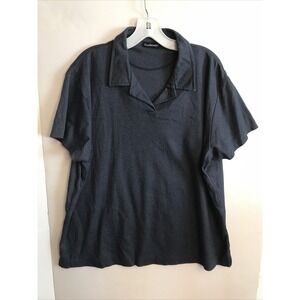 Dunbrooke XXL navy short sleeve womens polo shirt Top
